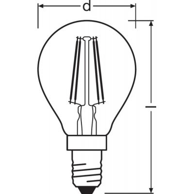Osram Vintage 1906 LED żarówka 1x4 W 2400 K E14