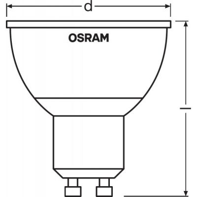 Osram Retrofit RGBW żarówka LED 1x4,5 W 2700 K GU10