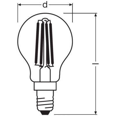 Osram Retrofit Classic P żarówka LED 1x6,5 W 2700 K E14