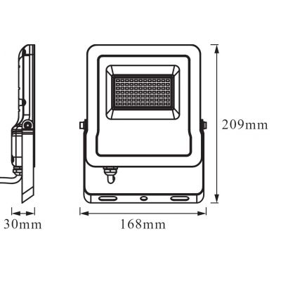 Ledvance Smart+ WiFi Flood naświetlacz 1x30W LED ciemny szary