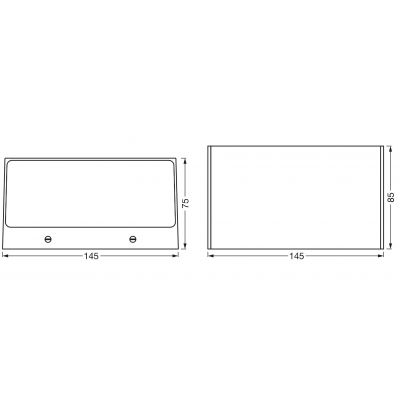 Ledvance Smart+ WiFi Outdoor Brick kinkiet zewnętrzny 1x14W LED RGB stal nierdzewna