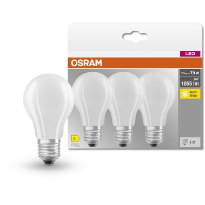 Osram LED Lamps żarówki LED Multipack 3x7,5 W 2700 K E27