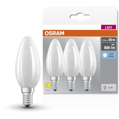 Osram LED Lamps żarówki LED Multipack 3x5,5 W 4000 K E14