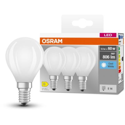 Osram LED Lamps żarówki LED Multipack 3x5,5 W 4000 K E14