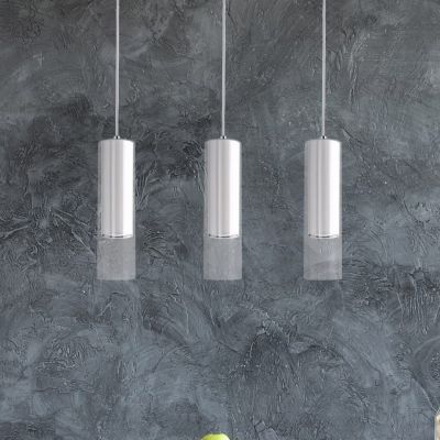 Light Prestige Manacor lampa wisząca 3x50W biała/przezroczysta LP-232/3LWH