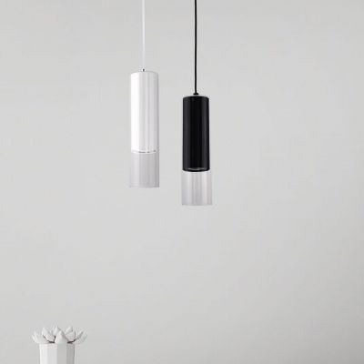 Light Prestige Manacor lampa wisząca 1x50W czarna/przezroczysta LP-232/1PBK
