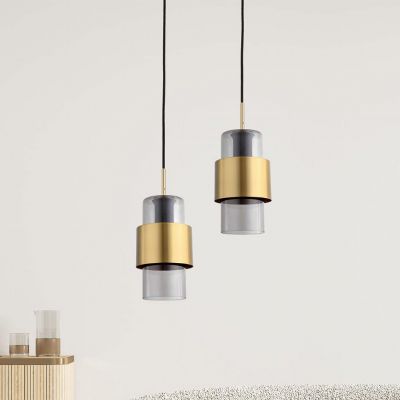 Light Prestige Miele lampa wisząca 1x40W złota/przydymiona LP-866/1PLSM/GD