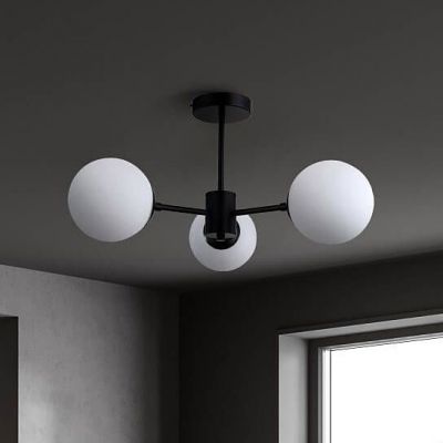 Light Prestige Roma lampa podsufitowa 3x40W czarna/biała LP-1345/3PBK