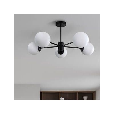 Light Prestige Roma lampa podsufitowa 5x40W czarna/biała LP-1345/5PBK