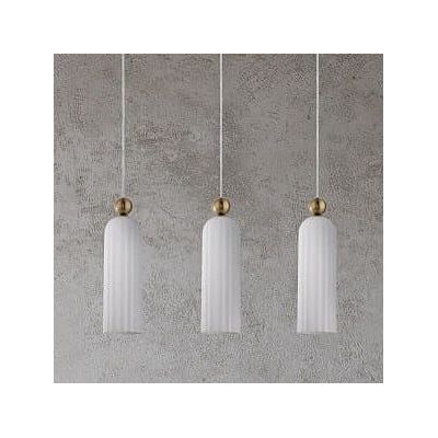 Light Prestige Piega lampa wisząca 3x40W złota/biała LP-939/3LWHITE