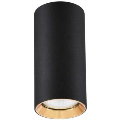 Light Prestige Manacor lampa podsufitowa 1x50W czarny/złoty LP-232/1D-170BK/GD