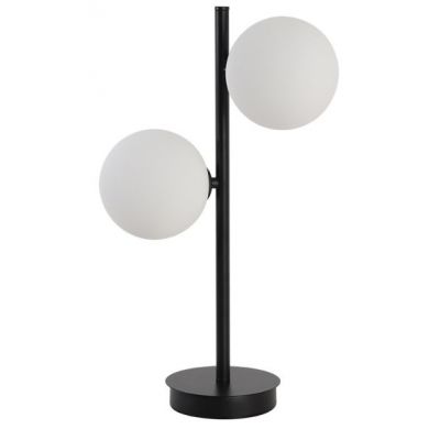 Light Prestige Dorado lampa stołowa 2x40W biała/czarna LP-002/2TBK