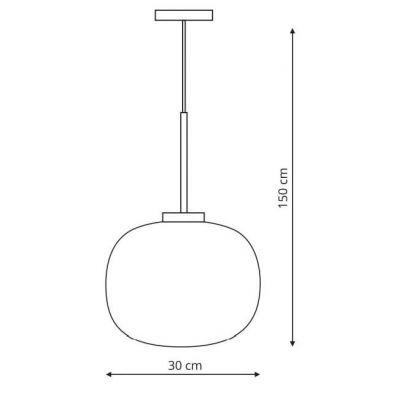 Light Prestige Jukon lampa wisząca 1x60W biała LP-052/1P