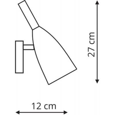 Light Prestige Solin kinkiet 1x40W szary LP-181/1WGR