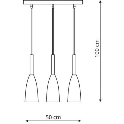 Light Prestige Solin lampa wisząca 3x60W czarna LP-181/3LBK