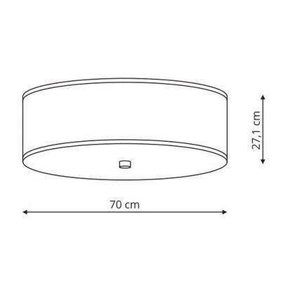 Light Prestige Girona plafon 5x60W szary LP-2190/5C-70GRY