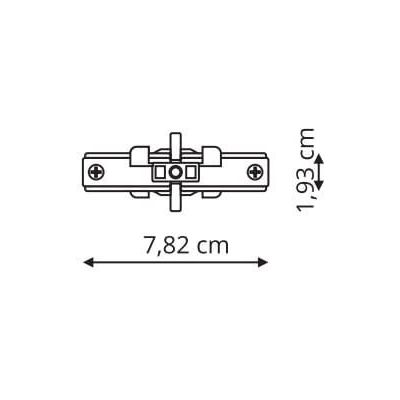 Light Prestige System 3F łącznik wewnętrzny do szynoprzewodów biały LP-551/4WH