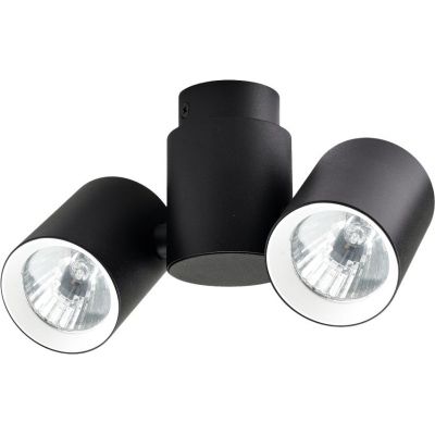 Light Prestige Boston 2 lampa podsufitowa 2x50W czarna/biała LP-741/2WBK/WH