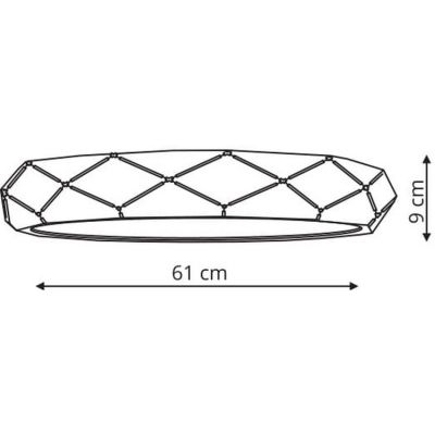 Light Prestige Reus plafon 1x36W LED biały LP-8069/1CLEDWH