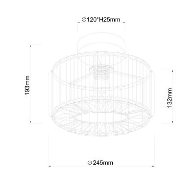 Light Prestige Galactico lampa podsufitowa 1x15 W złota LP-2910/1C GD