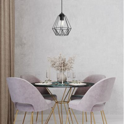 Luminex Bergen lampa wisząca 1x60 W czarna 0604