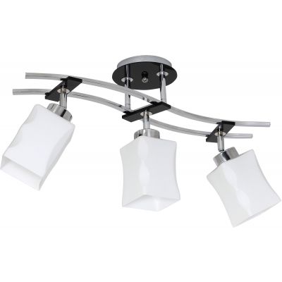 Luminex Derby lampa podsufitowa 3x60 W czarna-chrom 0790