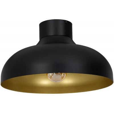 Luminex Basca lampa podsufitowa 1x60W czarny/złoty 1538