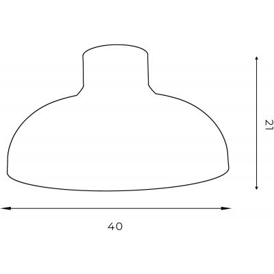 Luminex Basca lampa podsufitowa 1x60W czarny/złoty 1538