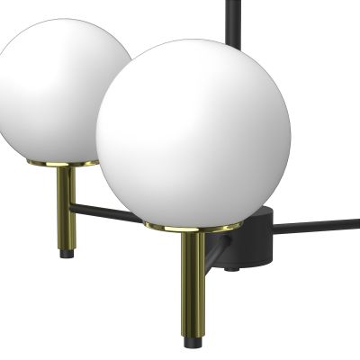 Luminex Awinion lampa wisząca 3x15 W biała-czarna 1653