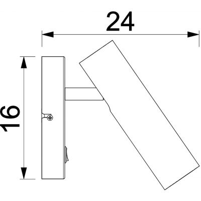 Luminex Axion kinkiet 1x8 W beżowy 256