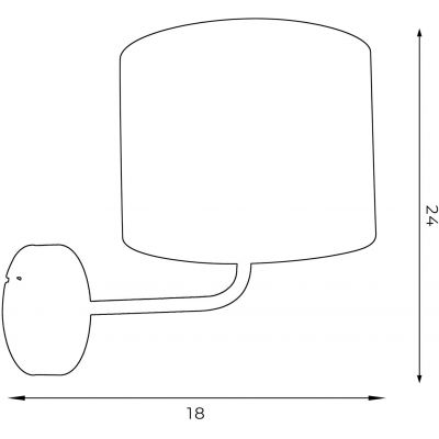 Luminex Arden kinkiet 1x15 W biały 3422