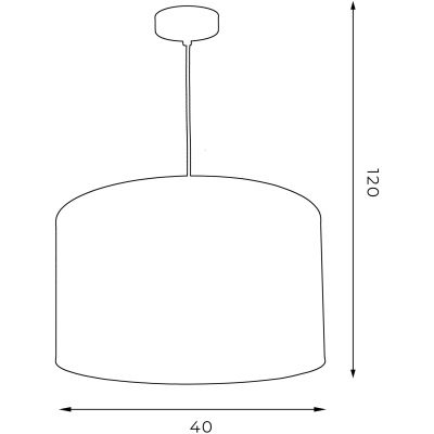 Luminex Arden lampa wisząca 1x60W czarny/złoty 3492