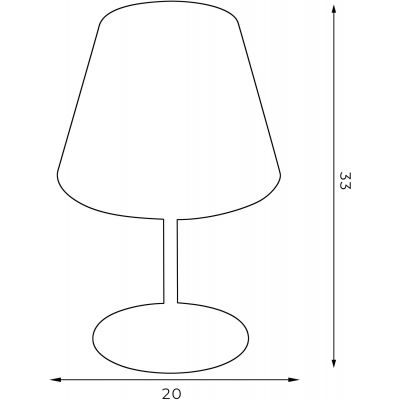 Luminex Arden lampa stołowa 1x60W czarny/złoty 3502