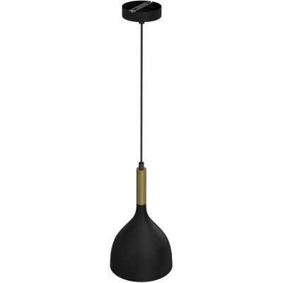 Luminex Noak lampa wisząca 1x60W czarny/złoty 3890
