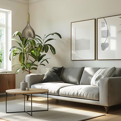 Luminex Noak lampa wisząca 1x60 W złota-tytan 4002