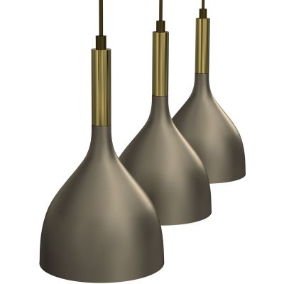 Luminex Noak lampa wisząca 3x60 W złota-tytan 4003