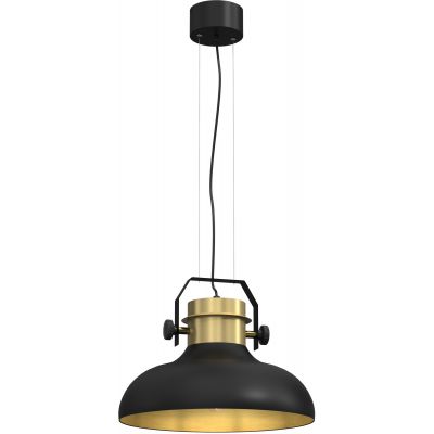 Luminex Hellsing lampa wisząca 1x60W czarny/mosiądz 4133