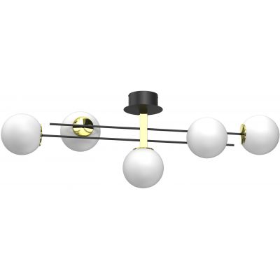 Luminex Satelit lampa podsufitowa 5x15 W biała-czarna-złota 4561