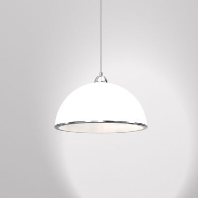 Luminex Kuchnia lampa wisząca 1x60W biały/chrom 4869