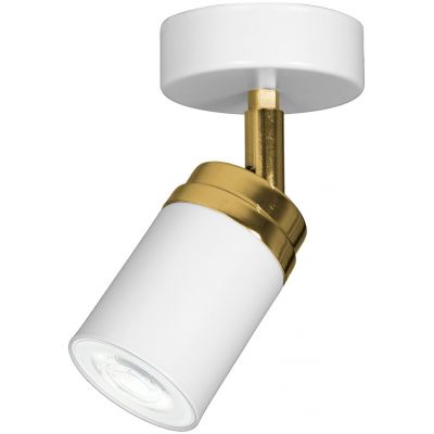 Luminex Reno lampa podsufitowa 1x8W biały/złoty 5154