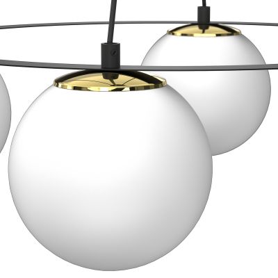 Luminex Ballo lampa wisząca 6x15 W czarna 5674