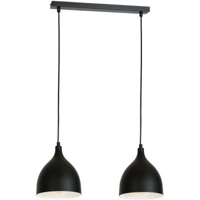 Luminex Noak lampa wisząca 2x60W czarny/biały 6222