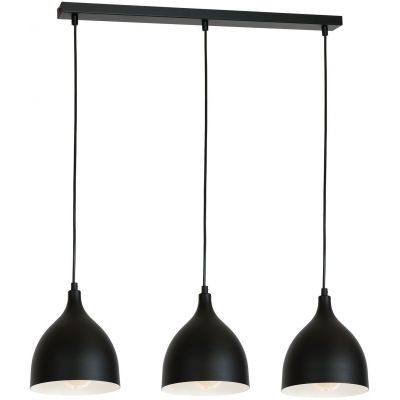 Luminex Noak lampa wisząca 3x60W czarny/biały 6223