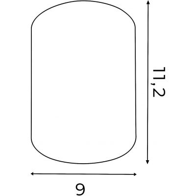 Luminex Downlight Round lampa podsufitowa 1x60 W czarna 7235