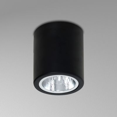 Luminex Downlight Round lampa podsufitowa 1x60 W czarna 7237