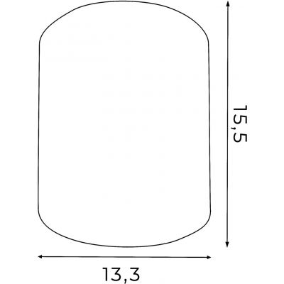 Luminex Downlight Round lampa podsufitowa 1x60 W czarna 7239