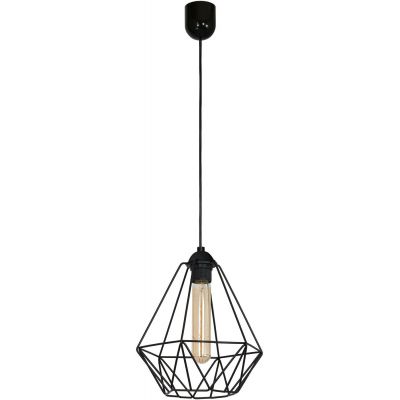 Luminex Basket New lampa wisząca 1x60W czarna 8170
