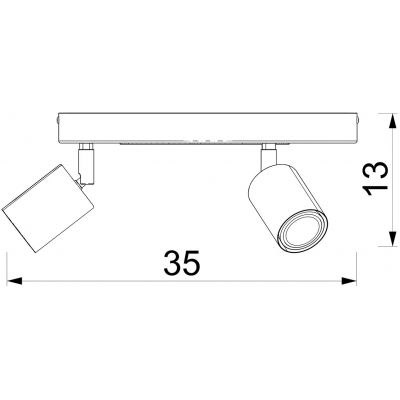 Luminex Fun lampa podsufitowa 3x8 W różowa-szara 9379