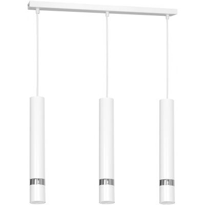 Luminex Reno lampa wisząca 3x8W biały/chrom 9490