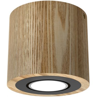 Luminex Downlight Wood lampa podsufitowa 1x8W drewno/czarny 9746